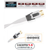 Кабель HDMI: REAL CABLE HD-E-SNOW (HDMI-HDMI)  HDMI  1.4 3D  High Speed with Ethernet  2M00