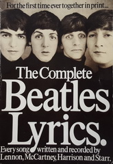  - : THE BEATLES: THE COMPLETE LYRICKS. [Softcover]. Used, VG+ condition.