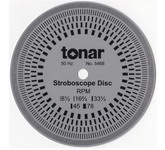  : Tonar 10cm Aluminium Stroboscopic Disc, art.5468